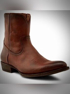 Frye Brown Leather Cowboy Boot